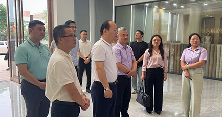 清新区委书记刘建俊一行莅临浪美新材料调研指导